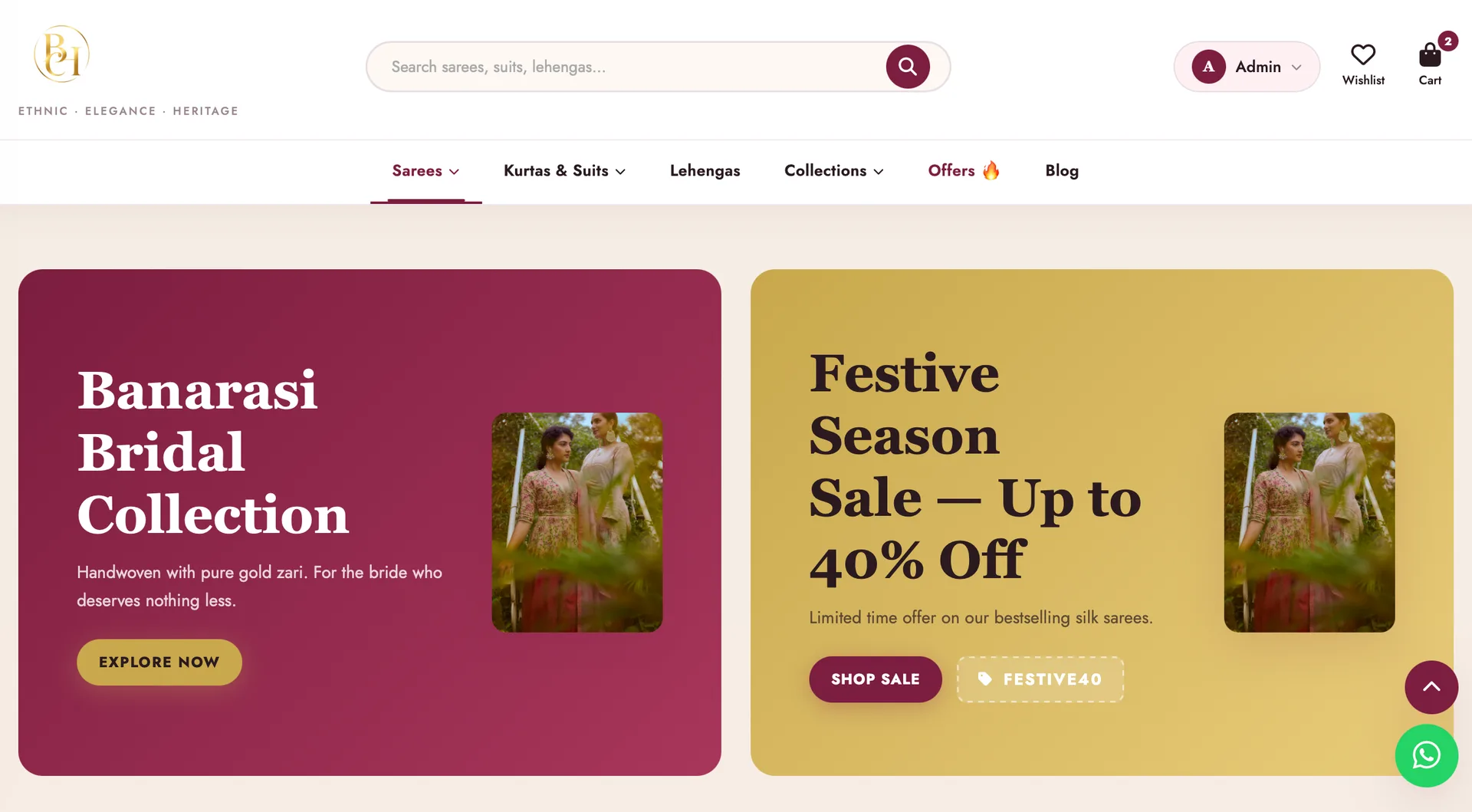 Bridal collection & festive sale