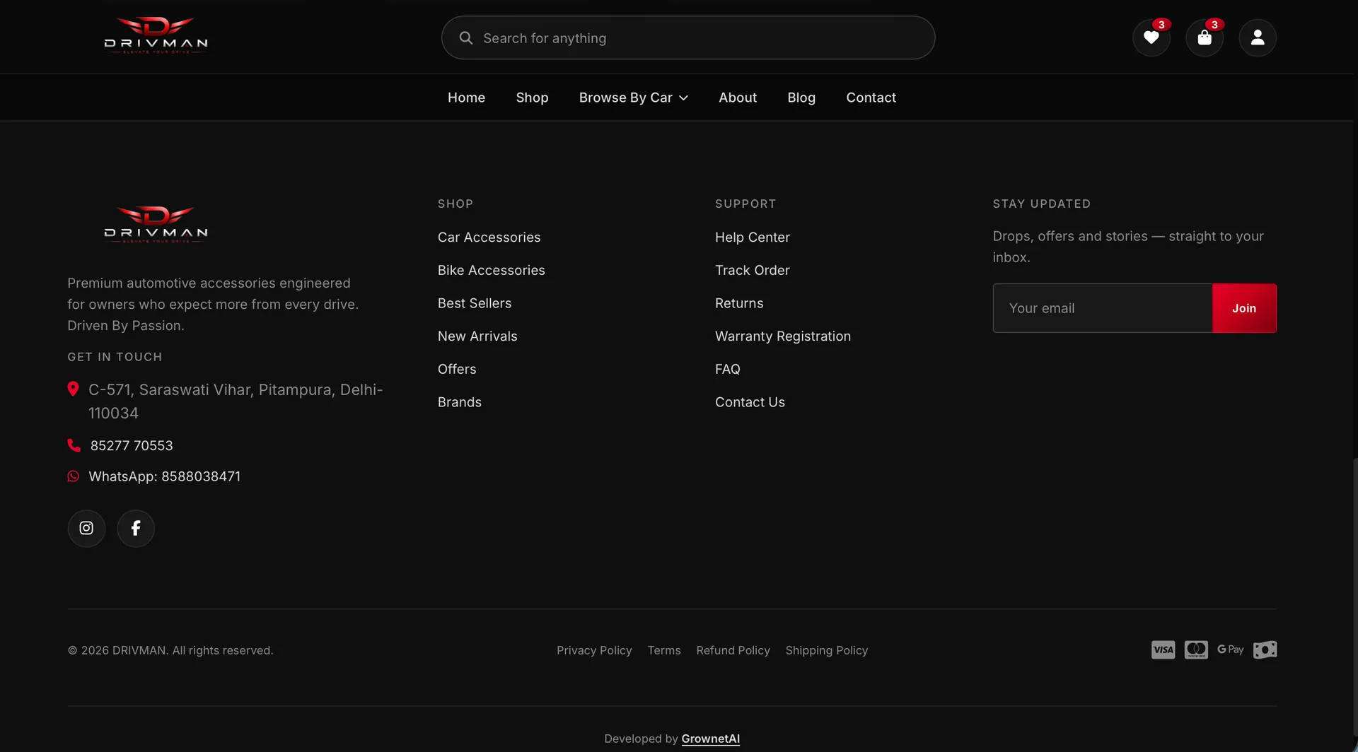 Footer & brand system